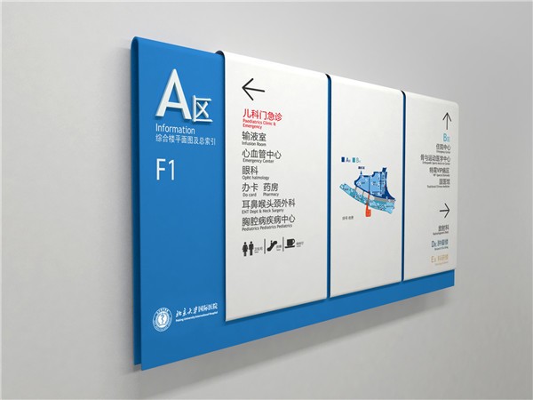 濟南醫院指示牌